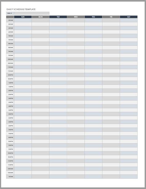 Time Chart Template