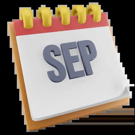 September Month 3D Icon - Free Download Sign & Symbols 3D Icons | IconScout