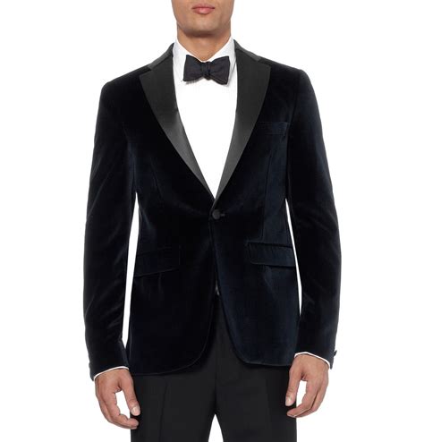 Black Velvet Tuxedo Jacket | OneWed.com