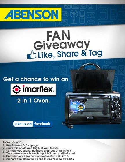 Abenson Appliances Fan Giveaway ~ Promos & Event PH