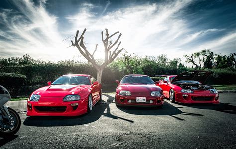 Toyota Supra Mk4 Wallpaper Pc Supra Toyota Speedhunters Lights Night ...