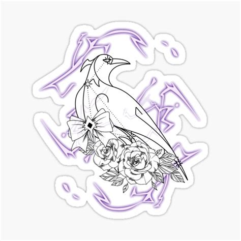 "Fischl Constellation Design" Sticker by KyasurinShop | Redbubble