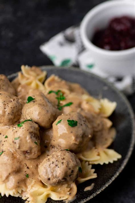 Swedish Meatballs with Lingonberry Jam - Butter & Baggage