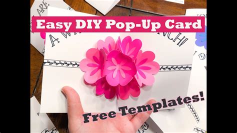 Free Printable Flower Pop Up Card Templates | Best Flower Site