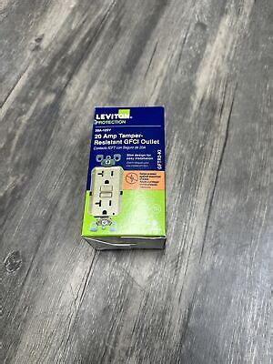 Leviton GFCI Outlet Slim Design Self Test 20A GFCI Receptacle, Ivory ...