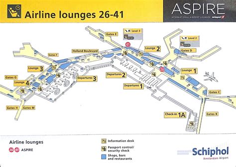 Schiphol Airport Terminal Map