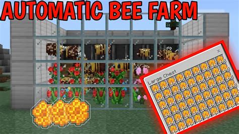 HOW TO MAKE AUTOMATIC BEE FARM IN MINECRAFT | EASY - YouTube