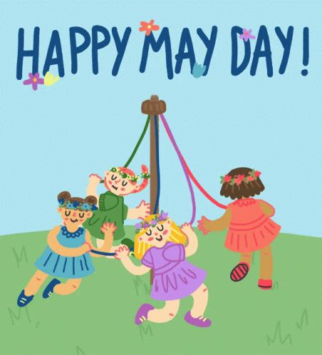 May Day May Pole GIF - May Day May Pole Flowers - GIF 탐색 및 공유