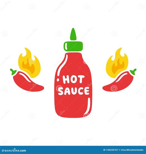 Hot Sauce Bottle Drawing