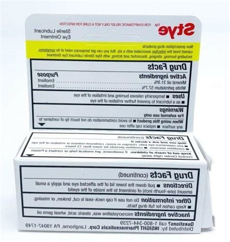 STYE Sterile Eye Lubricant Ointment, 0.125-oz. EXP05/21-FREE SHIP