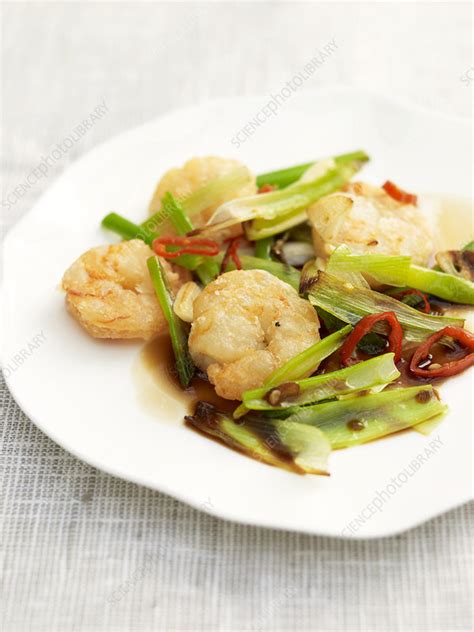 Salt and pepper prawns - Stock Image - C051/5199 - Science Photo Library