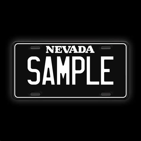 Black Custom Nevada License Plate – Limitless Workshop