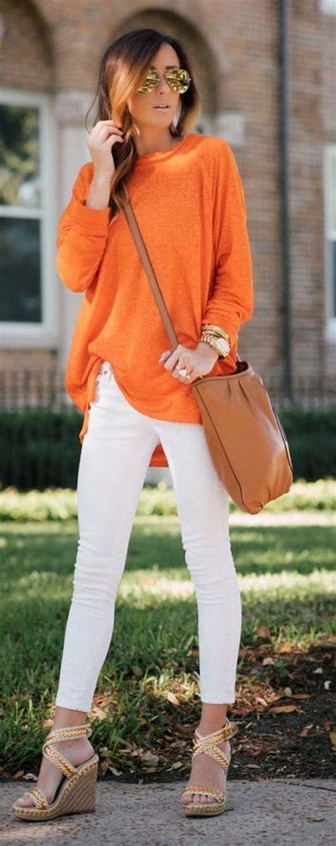 40 Attractive Orange Outfits to Make You Look Young and Fresh | Orange ...