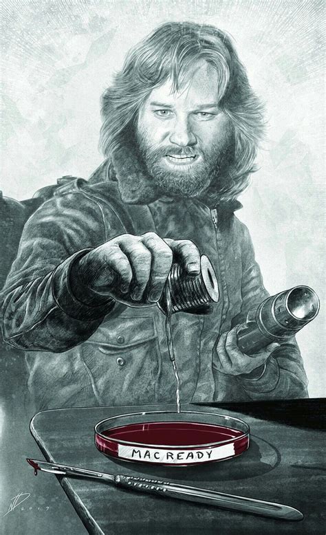 MACREADY FROM THE THING | Scary movies, Film posters art, Horror movie art