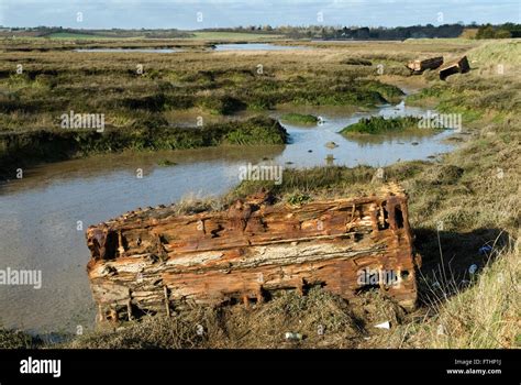 Wallasea island Essex Wild Coast Project RSPB nature reserve, abandoned ...