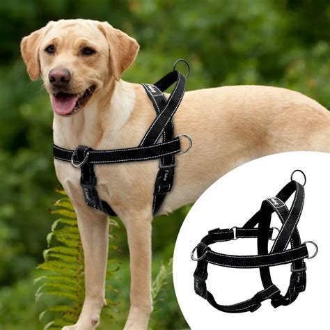 Nylon Reflective No Pull Large Dog Harness Quick Fit Pet Harnesses Vest ...