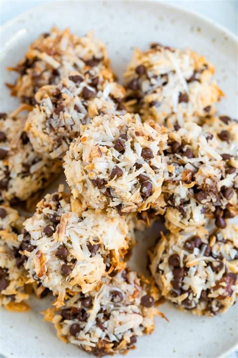 4-Ingredient Almond Coconut Cookies | Recipe | Coconut chocolate chip ...