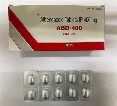 Abd-400 ( Albendazole 400 Mg Tablets ) at Rs 350/box | Albendazole ...