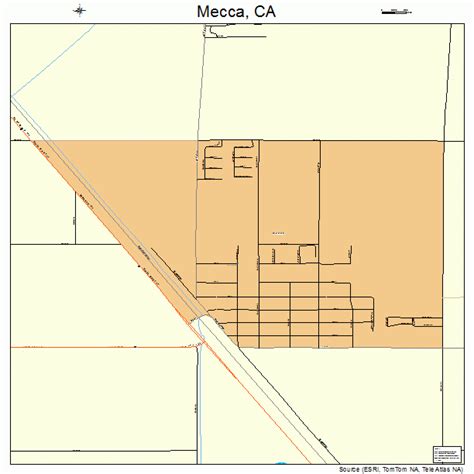 Mecca California Street Map 0646660