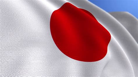 Japan Flag Stock Video Footage for Free Download