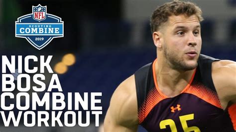 Nick Bosa's POWERFUL Workout! | 2019 NFL Scouting Combine Highlights ...