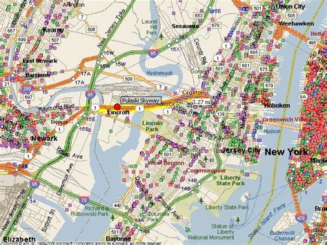 HistoricBridges.org - Pulaski Skyway Map