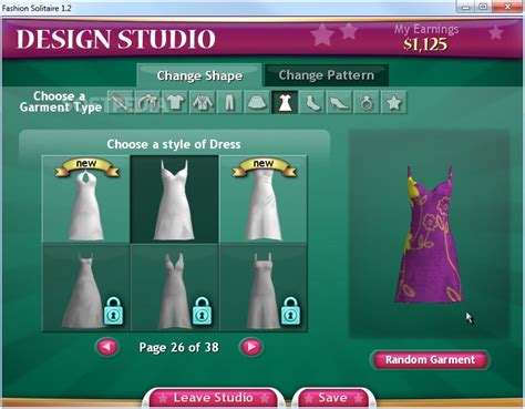 Fashion Solitaire Demo Download, Review, Screenshots