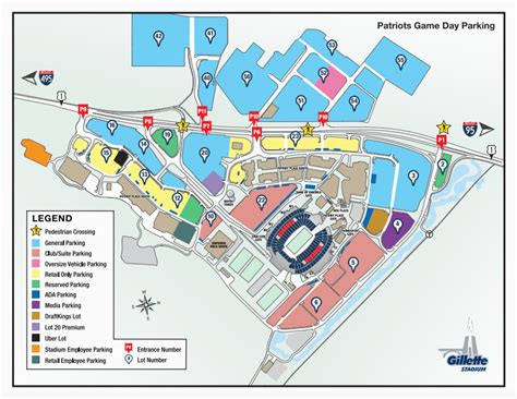 University Of Michigan Parking Map Gillette Stadium Parking Passes ...