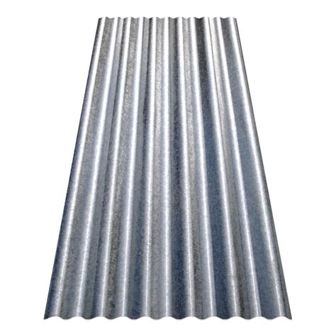 6 ft. Corrugated Galvanized Steel Utility-Gauge Roof Panel-13511 - The ...