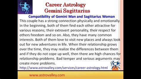 Gemini and Sagittarius Love Marriage - YouTube