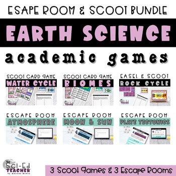 Earth Science Games Bundle by Amanda Bowen - The Sci Ed Teacher | TPT