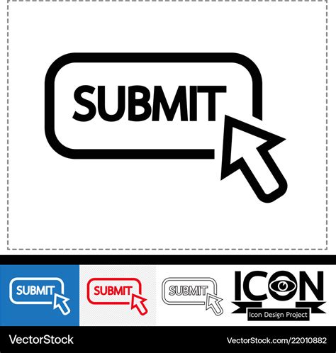 Submit icon Royalty Free Vector Image - VectorStock