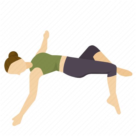 Exercise, health, pose, supine, twist, yoga icon - Download on Iconfinder