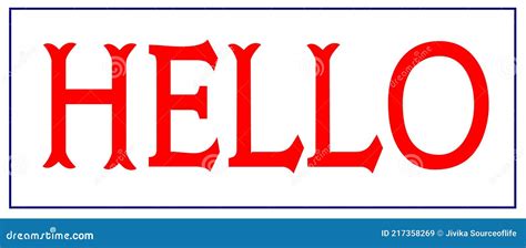 Hello Speech Message Text Hello, Hello. Poster and Sticker Concept with ...