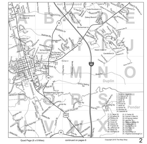 Pender County, NC - Professional Driver Atlas - The Map Shop