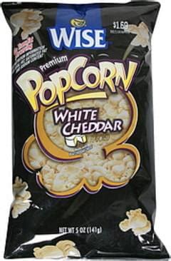 Wise White Cheddar Flavored Premium Popcorn - 5 oz, Nutrition ...