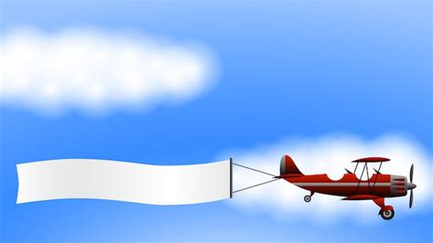 Airplane Banner - Free Vectors & PSDs to Download