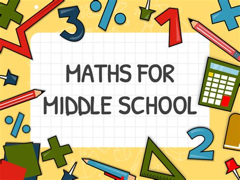 Free - Maths for Middle School PowerPoint Template and Google Slides Theme