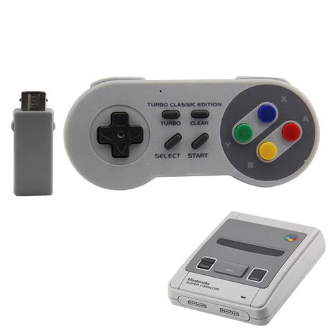 SNES 2.4G wireless controller SNES Classic Super host 2.4G mini game ...