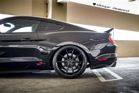 Mighty Ford Mustang GT 5.0 on a Set of Classy Wheels by Black Diamond ...