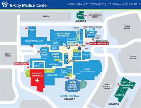 Valley Medical Center Campus Map