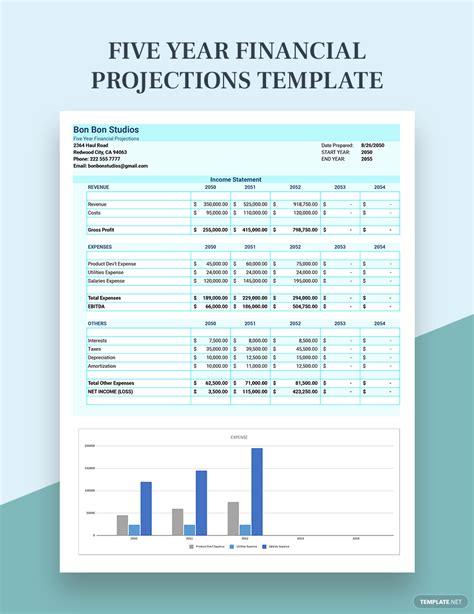 Five Year Financial Projections Template - Download in Excel, Google ...