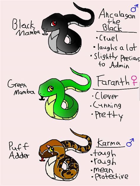 Snake ocs part two by ThornxThunder on DeviantArt