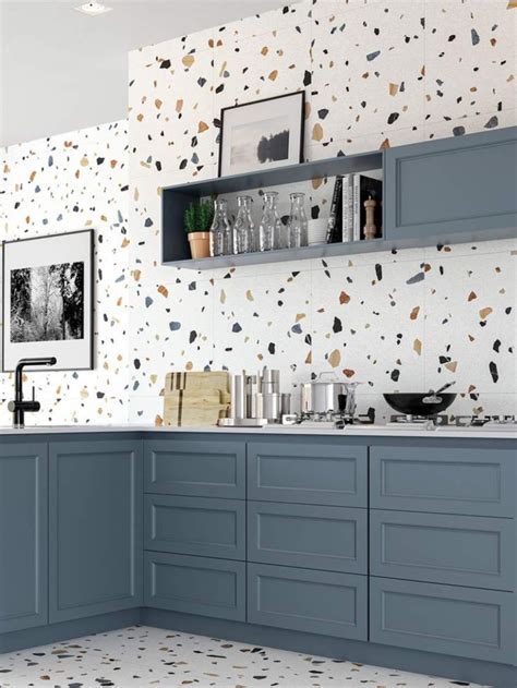 Kitchen tile ideas: terrazzo tiles | Kitchen wall tiles, Kitchen ...