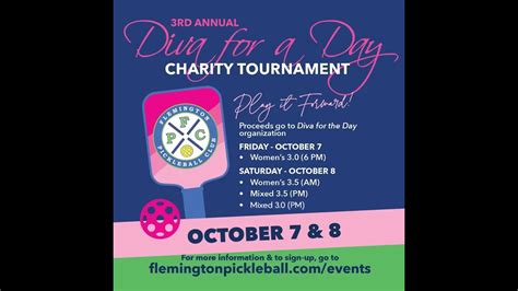 Flemington Pickleball Club 3rd Annual Diva for a Day Mixed Doubles 3.0 ...