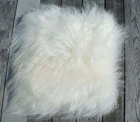 Canadawool | Icelandic Sheepskin chair pad long wool – White