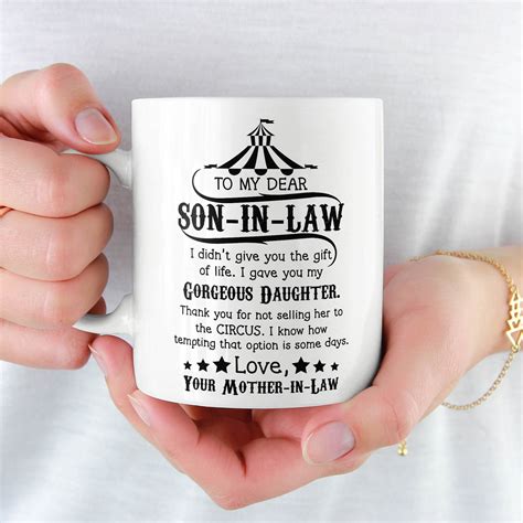 Son-In-Law Mug Son In Law Gifts Funny Gift From Mother in | Etsy