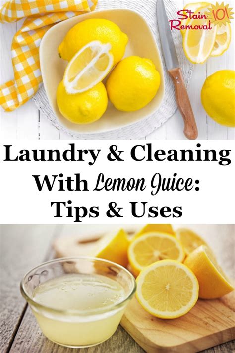 Laundry & Cleaning With Lemon Juice: Tips & Uses