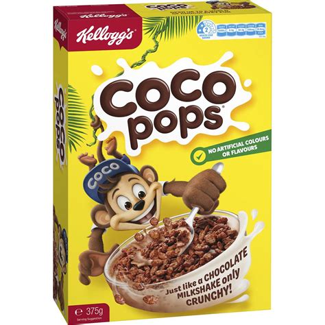 Kellogg's Coco Pops Chocolatey Breakfast Cereal 375g | Woolworths