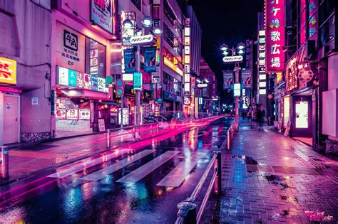 Tokyo Street Aesthetic Desktop Wallpaper